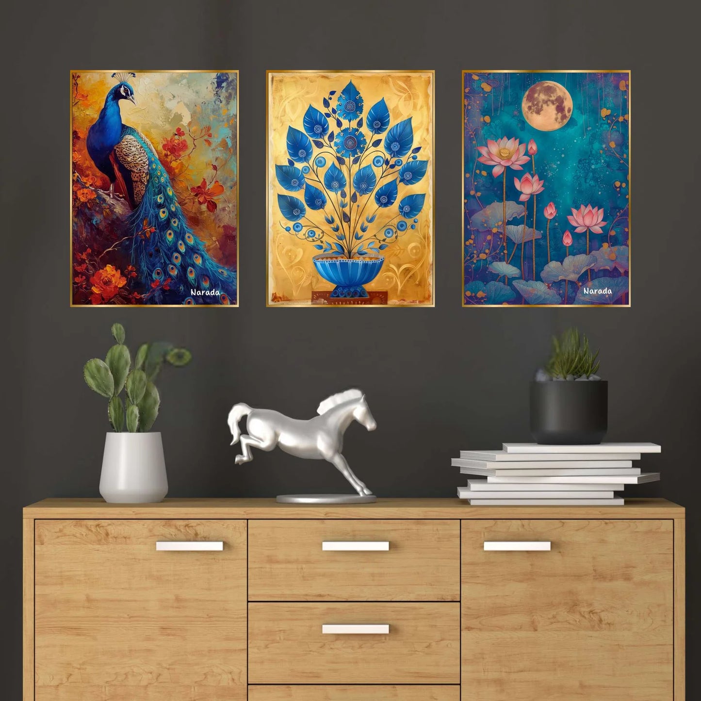 Golden Framed Wall Paintings