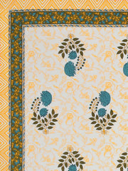 100% Pure Cotton Traditional Printed Bedsheet for Double Bed King Size Bedsheet with 2 Pillow Covers - TN Creations