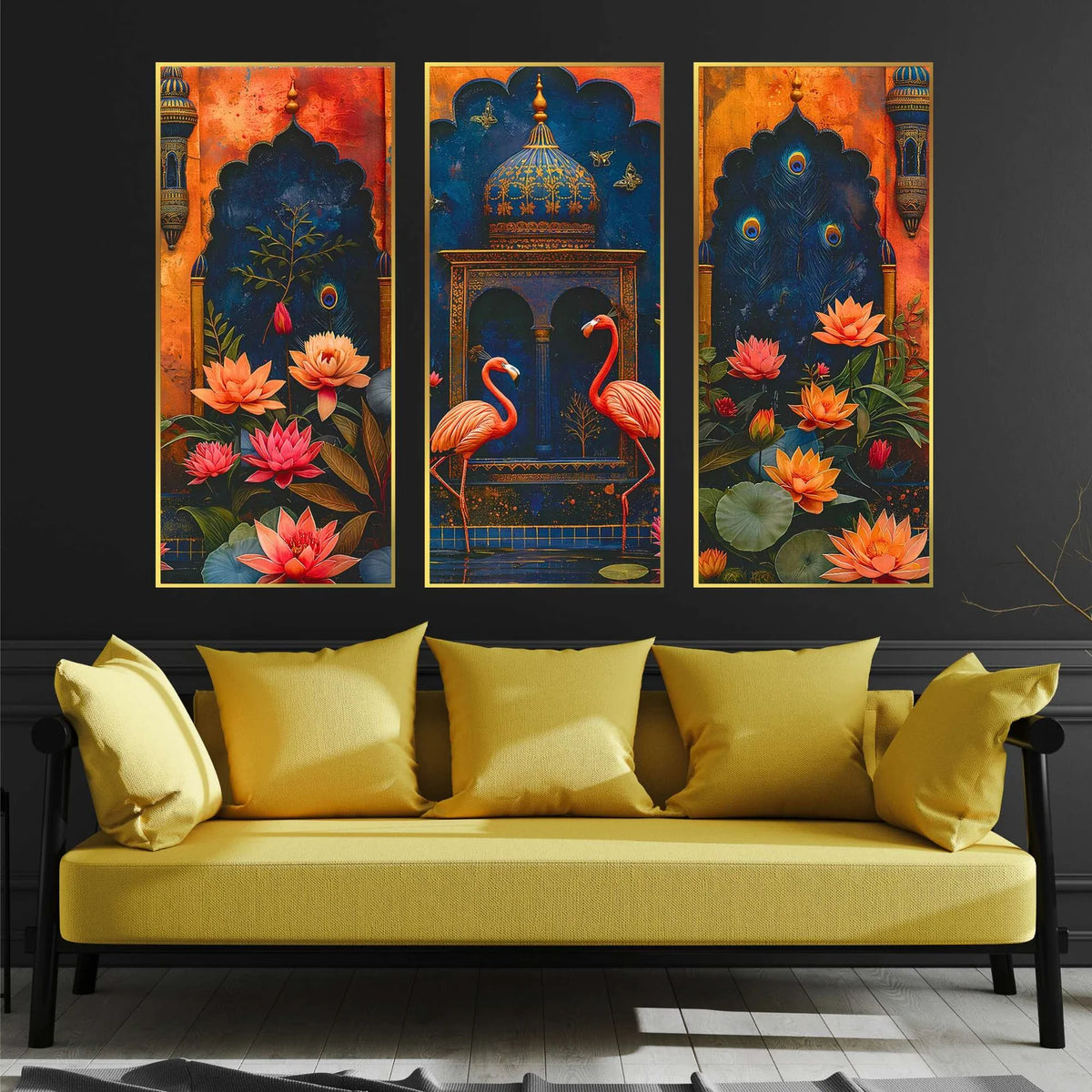 Golden Framed Wall Paintings - TN Creations
